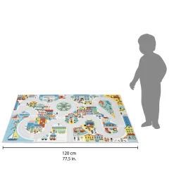 Janod                    Tapis Ville Cross Roads     Multicolore