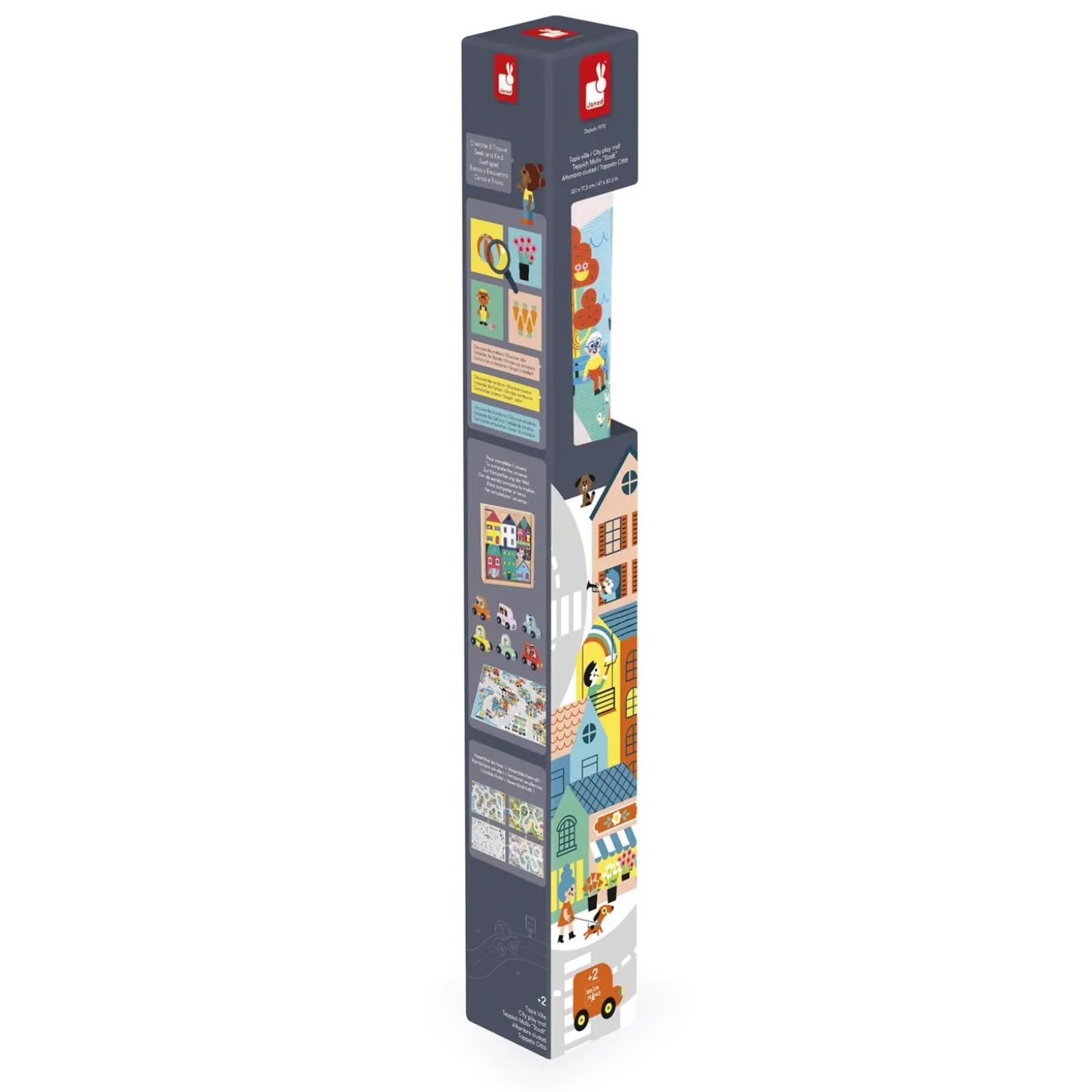 Janod Tapis Ville Cross Roads Multicolore