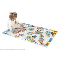 Janod Tapis Ville Cross Roads Multicolore