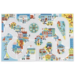 Janod Tapis Ville Cross Roads Multicolore