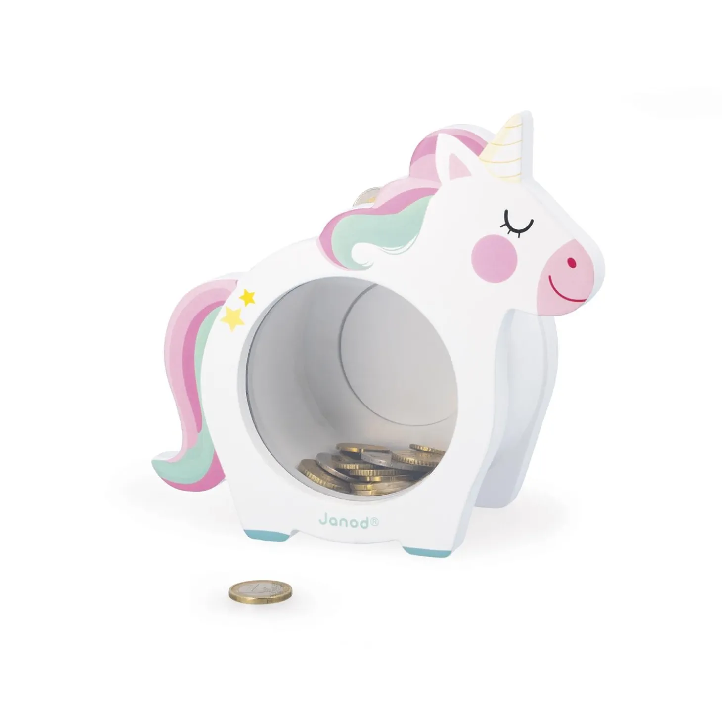 Janod Tirelire Licorne Multicolore