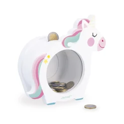 Janod Tirelire Licorne Multicolore
