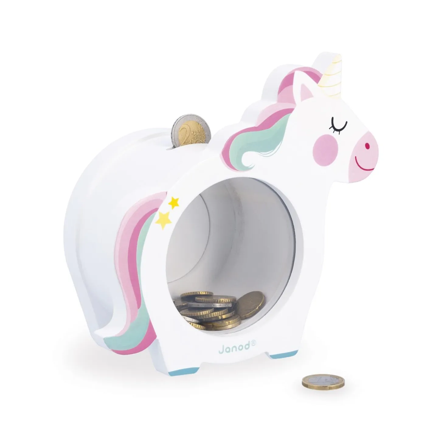 Janod Tirelire Licorne Multicolore
