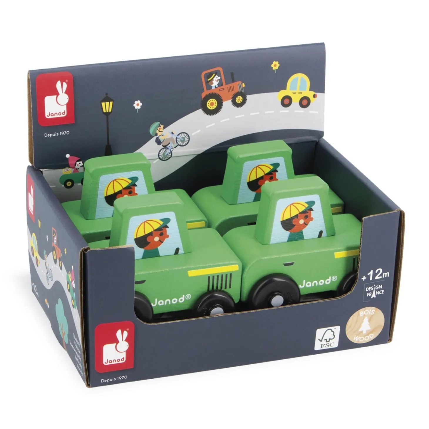 Janod Tracteur Cross Roads Vert