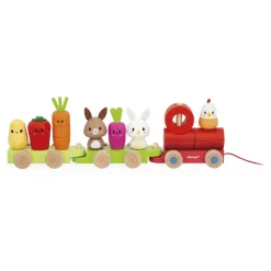Janod Train Ferme Multicolore