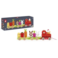 Janod Train Ferme Multicolore