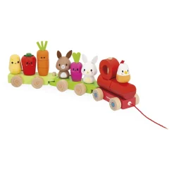Janod Train Ferme Multicolore