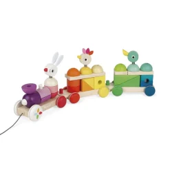 Janod                    Train Geant Multicolor Zigolos