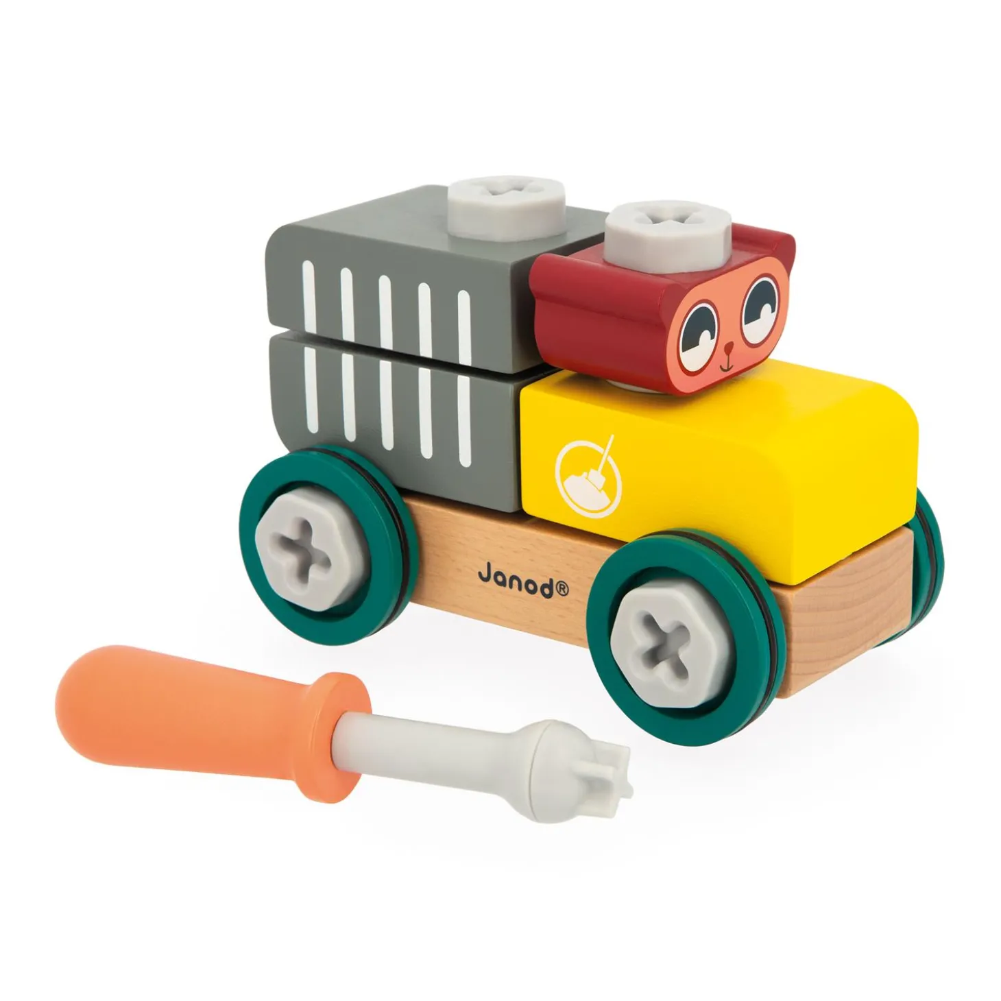 Janod Voiture à bricoler ours Brico'kids Multicolore