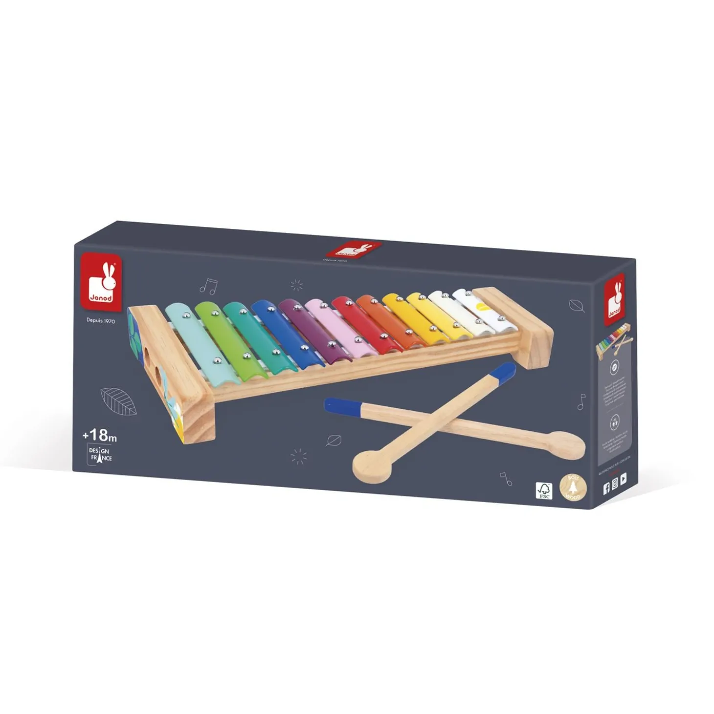 Janod Xylophone Gioia Multicolore