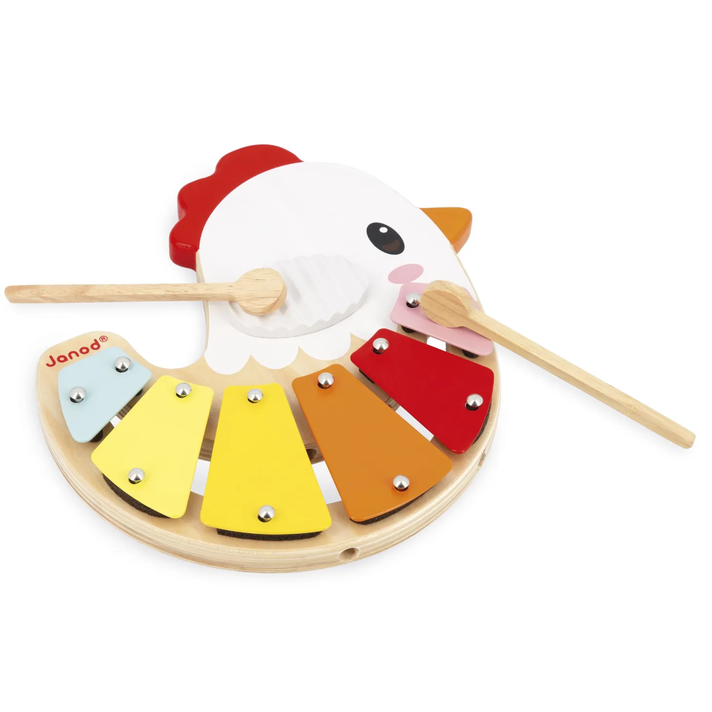 Janod Xylo Poulette Ferme Multicolore