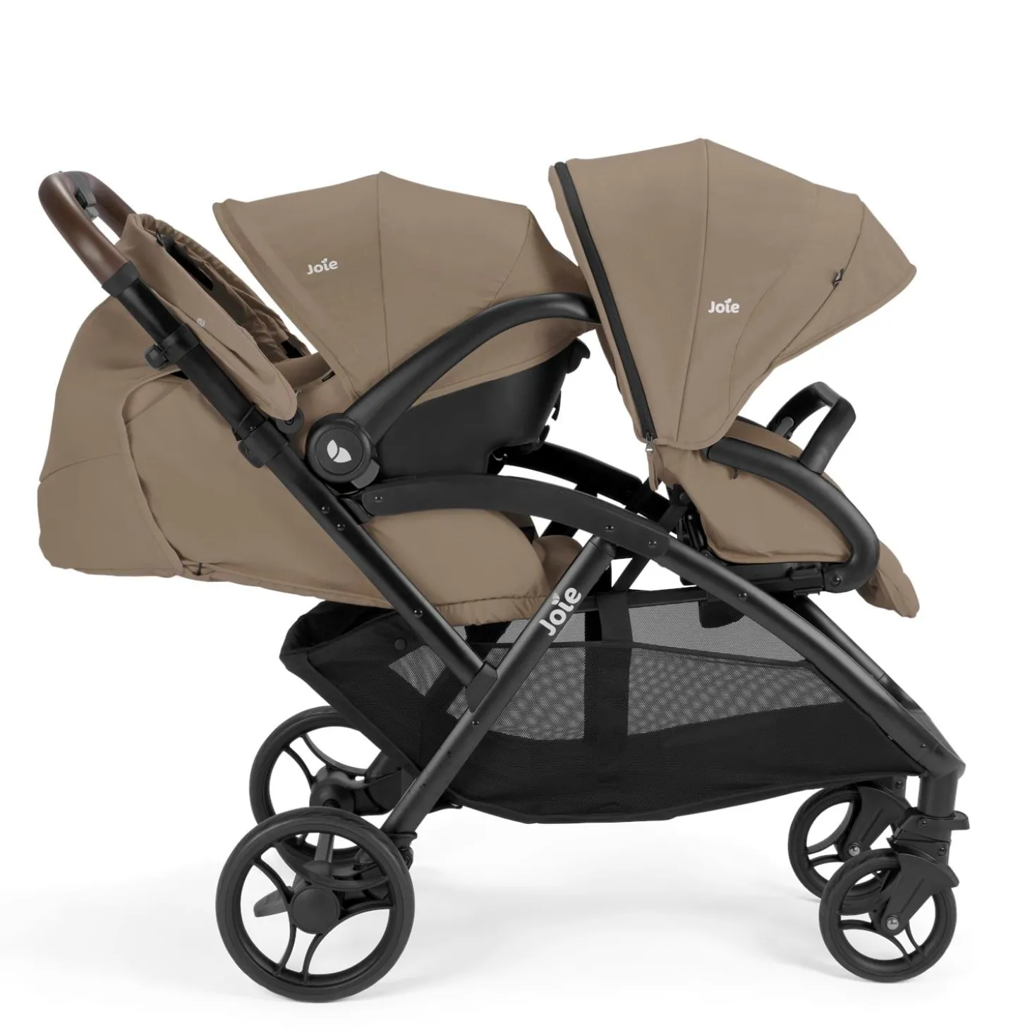 Joie Poussette double Evalite duo Cashew