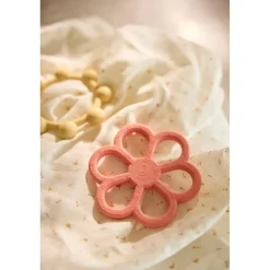 Jollein Anneau de Dentition en Silicone Flower Coral Rose