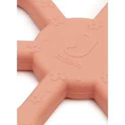 Jollein                    Anneau de Dentition en Silicone Flower    Coral Rose