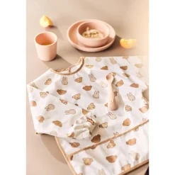 Jollein Bavoir à manches imperméable Miffy and Friends Biscuit