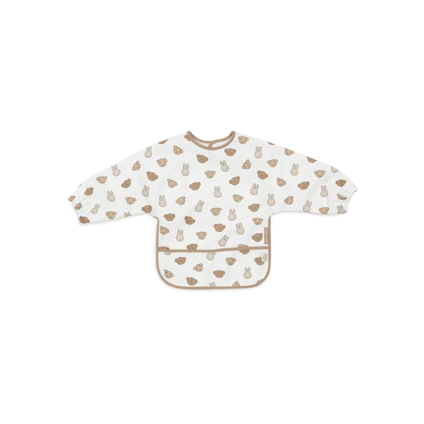 Jollein Bavoir à manches imperméable Miffy and Friends Biscuit