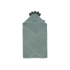 Jollein                    Cape de bain Éponge Croco    Ash Green            75x75 cm