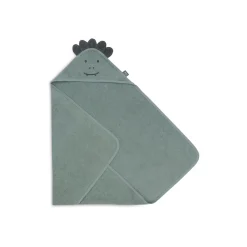 Jollein Cape de bain Éponge Croco Ash Green 75x75 cm
