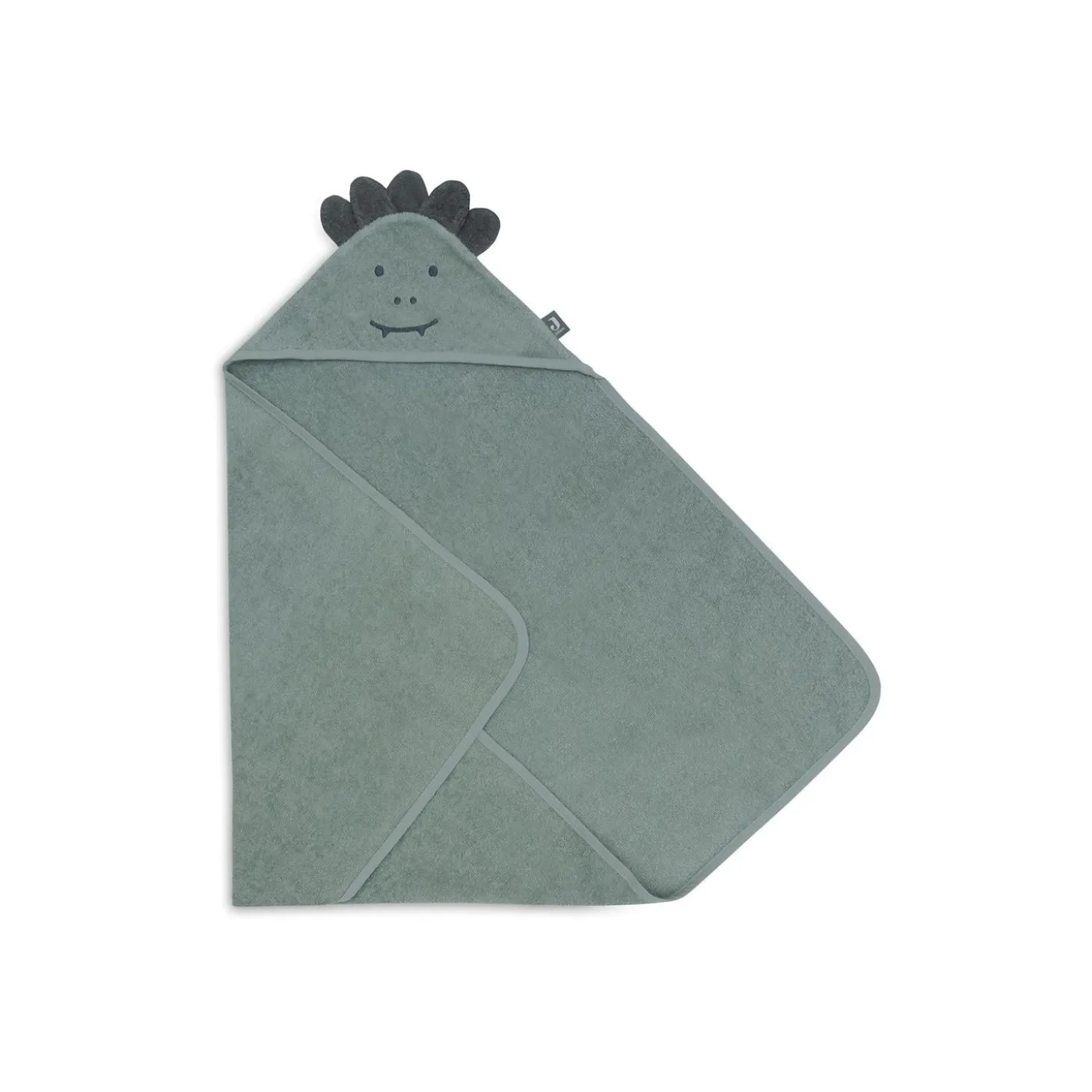 Jollein Cape de bain Éponge Croco Ash Green 75x75 cm