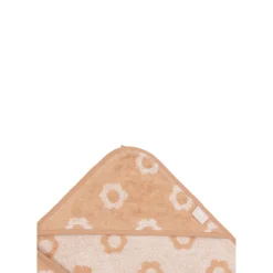 Jollein                    Cape de Bain Éponge Jacquard Flower    Wild Rose            75x75 cm