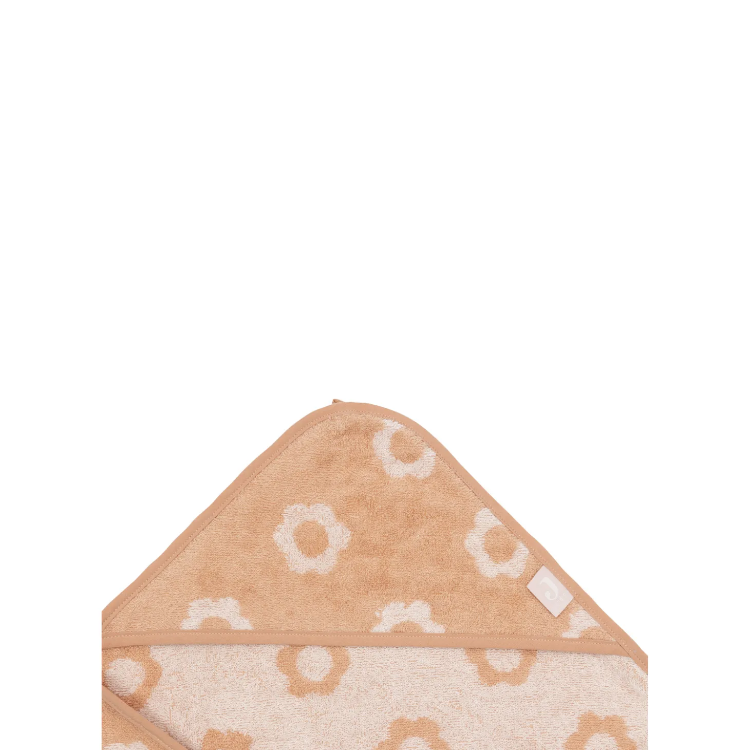 Jollein Cape de Bain Éponge Jacquard Flower Wild Rose 75x75 cm