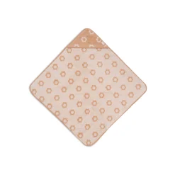 Jollein Cape de Bain Éponge Jacquard Flower Wild Rose 75x75 cm