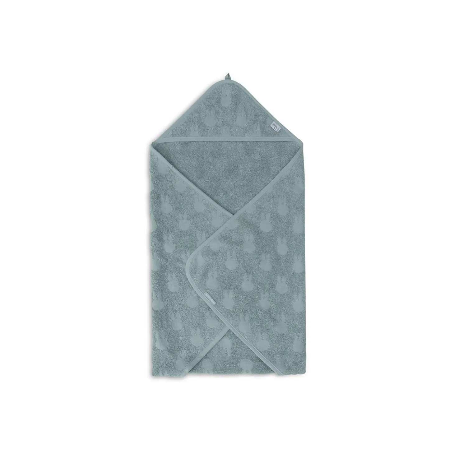 Jollein Cape de bain Éponge Miffy Jaquard Sea Green 75x75 cm