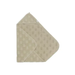 Jollein                    Cape de bain Éponge Miffy Jacquard    Olive Green            75x75 cm