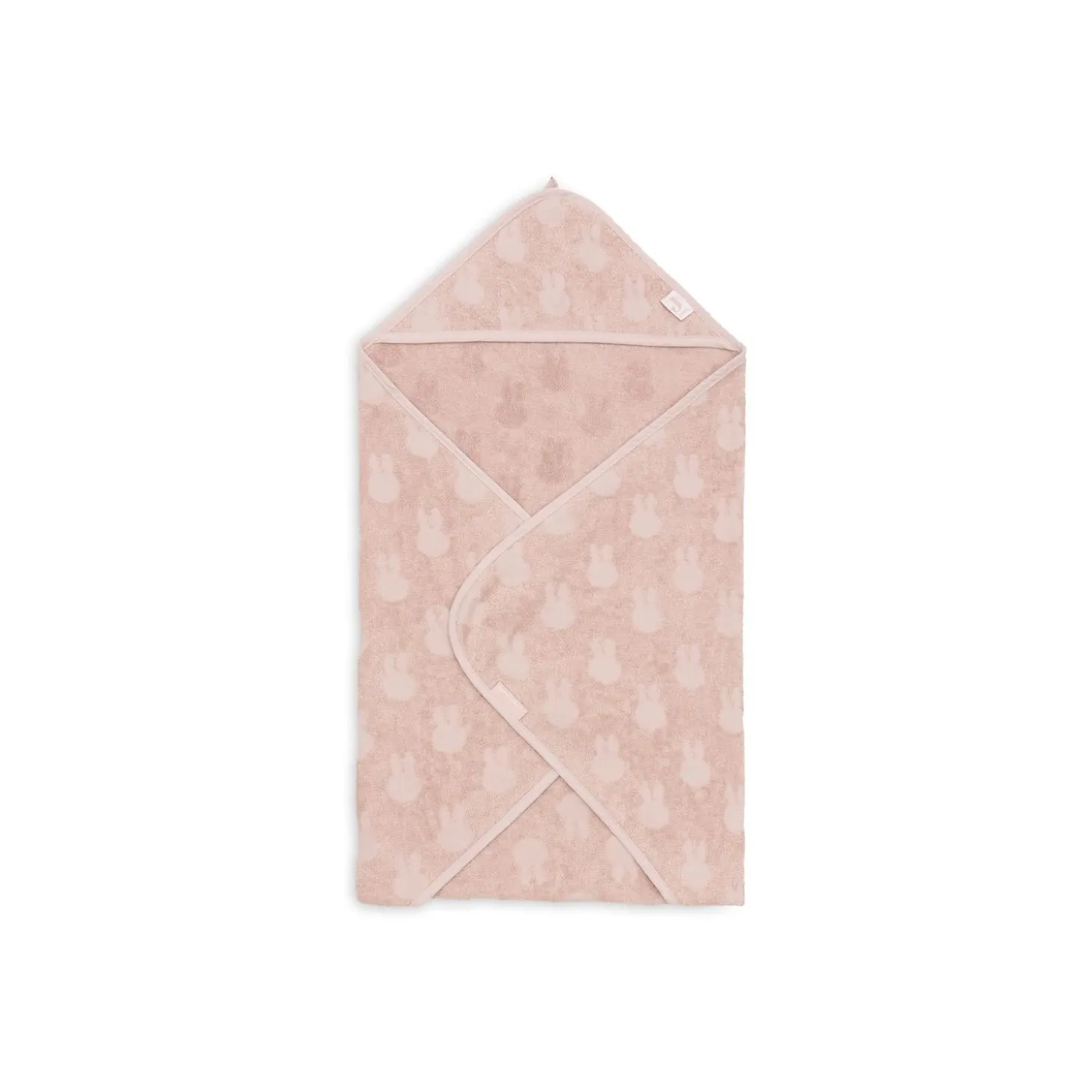 Jollein Cape de bain Éponge Miffy Jacquard Wild Rose 75x75 cm