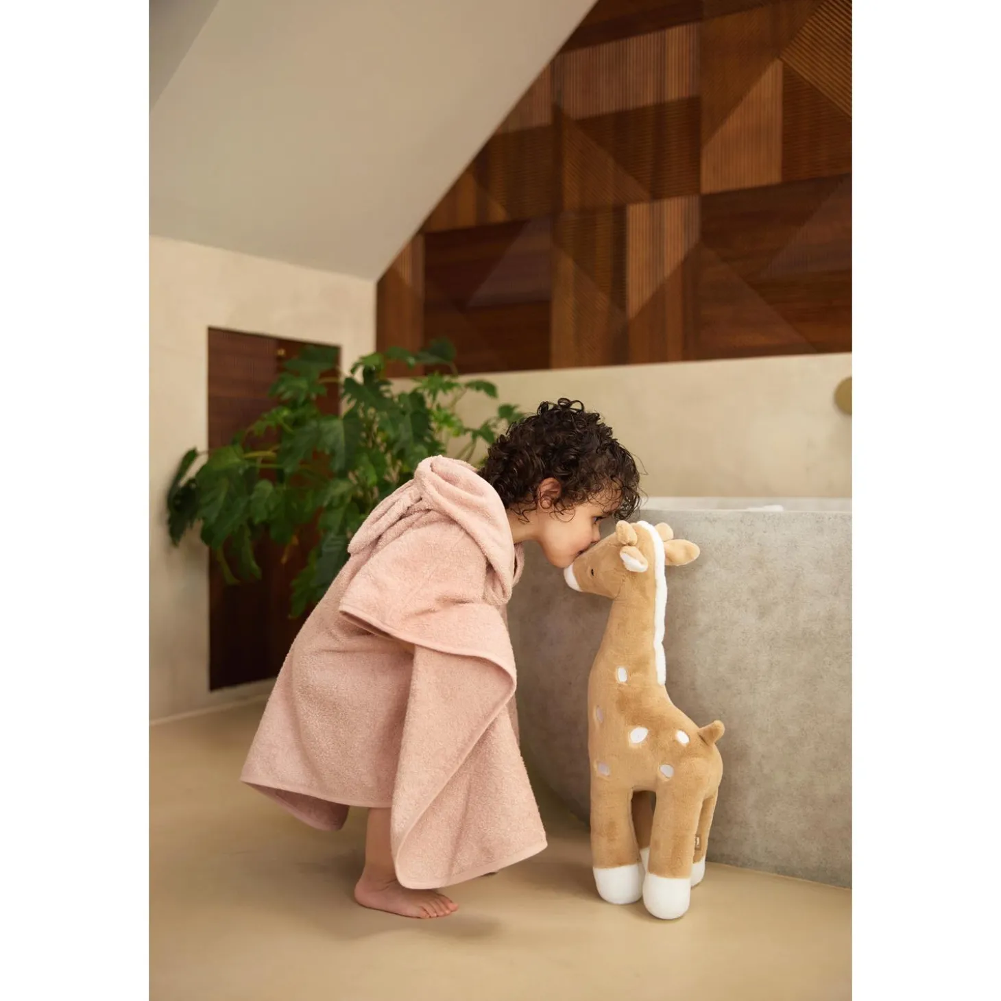 Jollein Cape de bain Éponge Wild Rose
