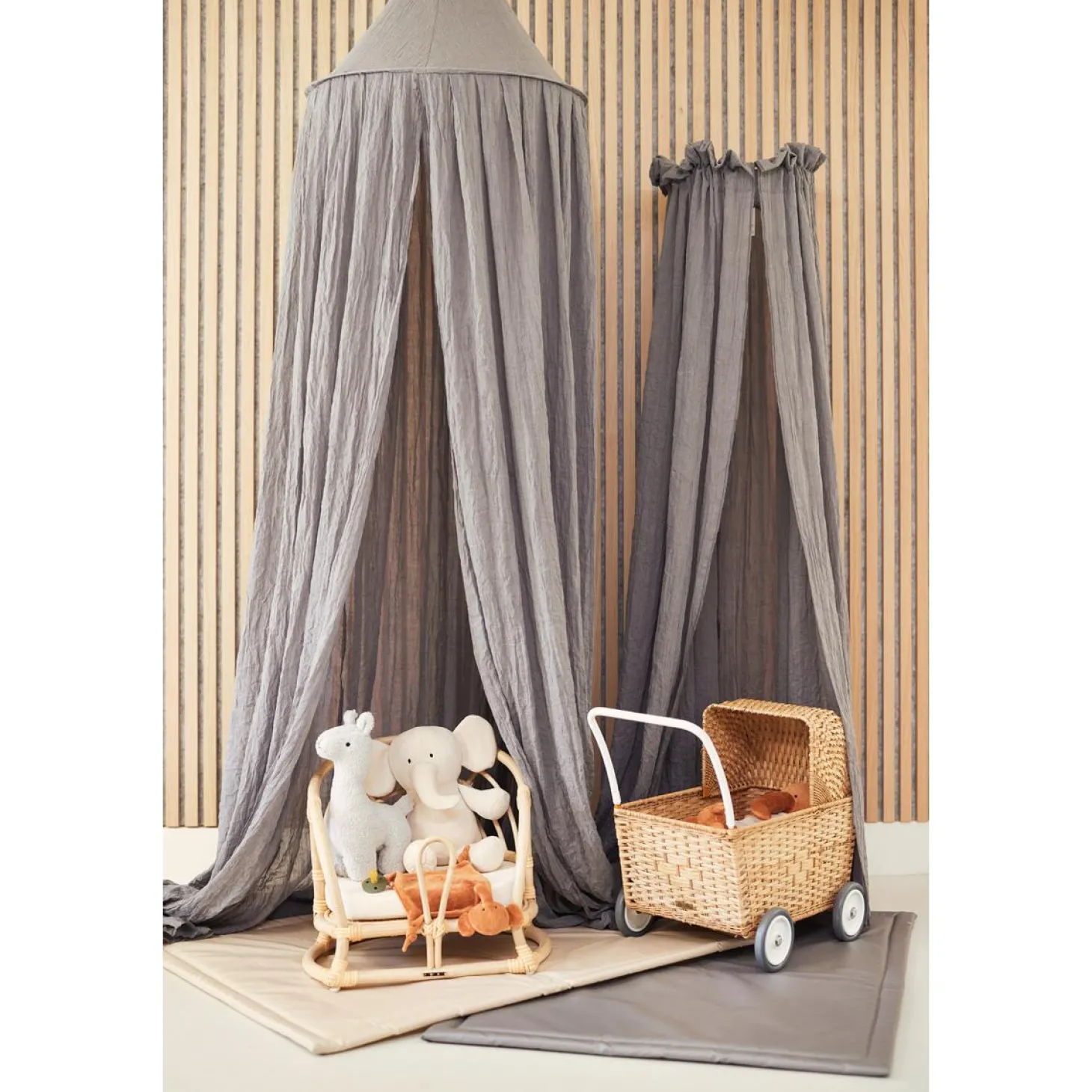 Jollein Ciel Vintage 155 cm Storm grey