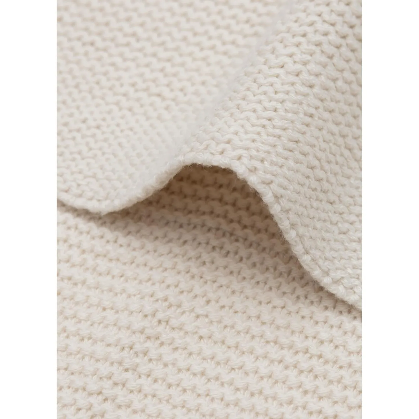 Jollein Couverture Berceau Basic Knit Oatmeal 75x100 cm