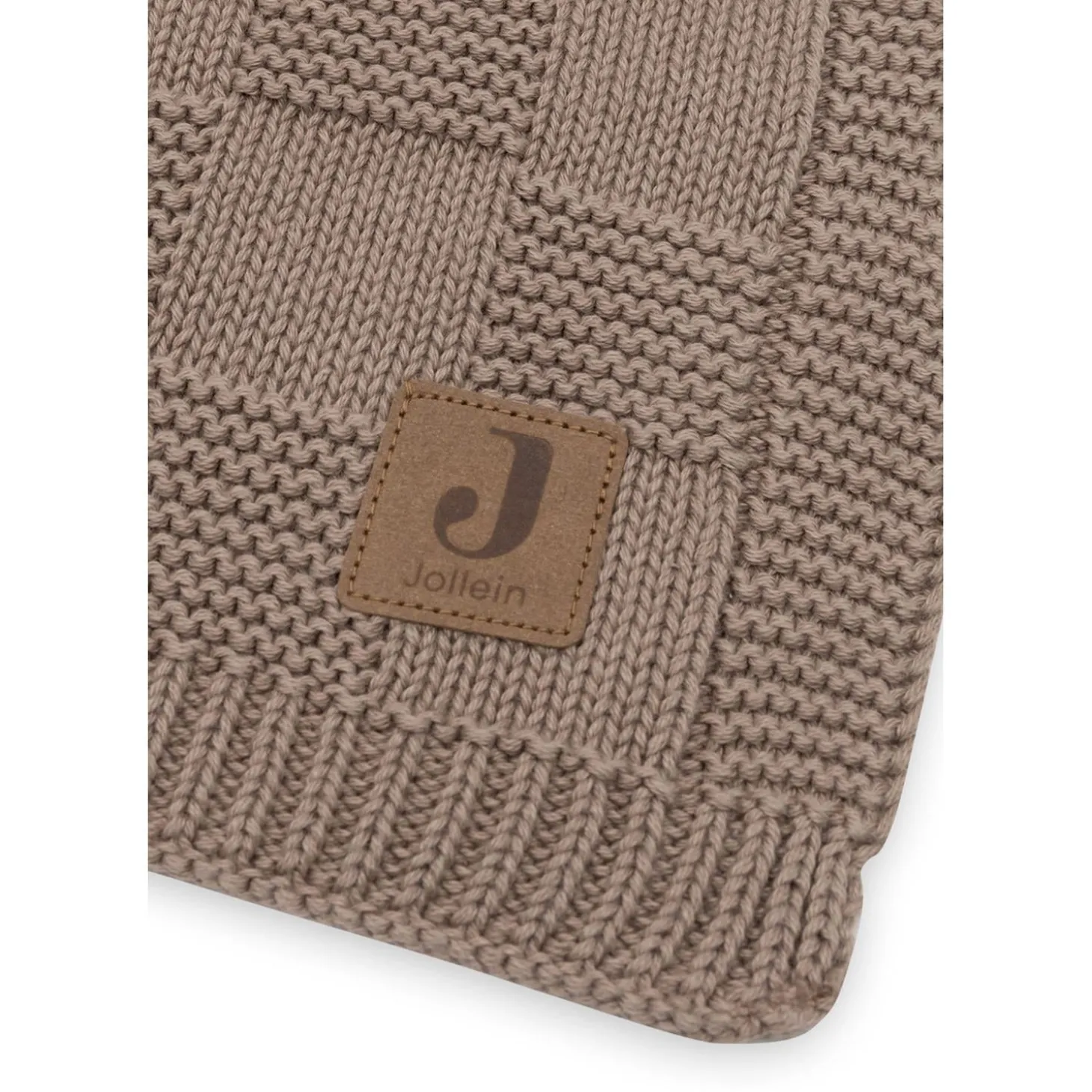 Jollein Couverture Berceau Box Knit Gots Milky Coffee 75x100 cm