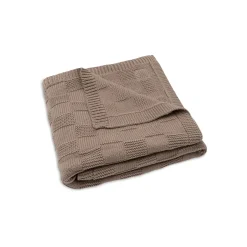 Jollein Couverture Berceau Box Knit Gots Milky Coffee 75x100 cm