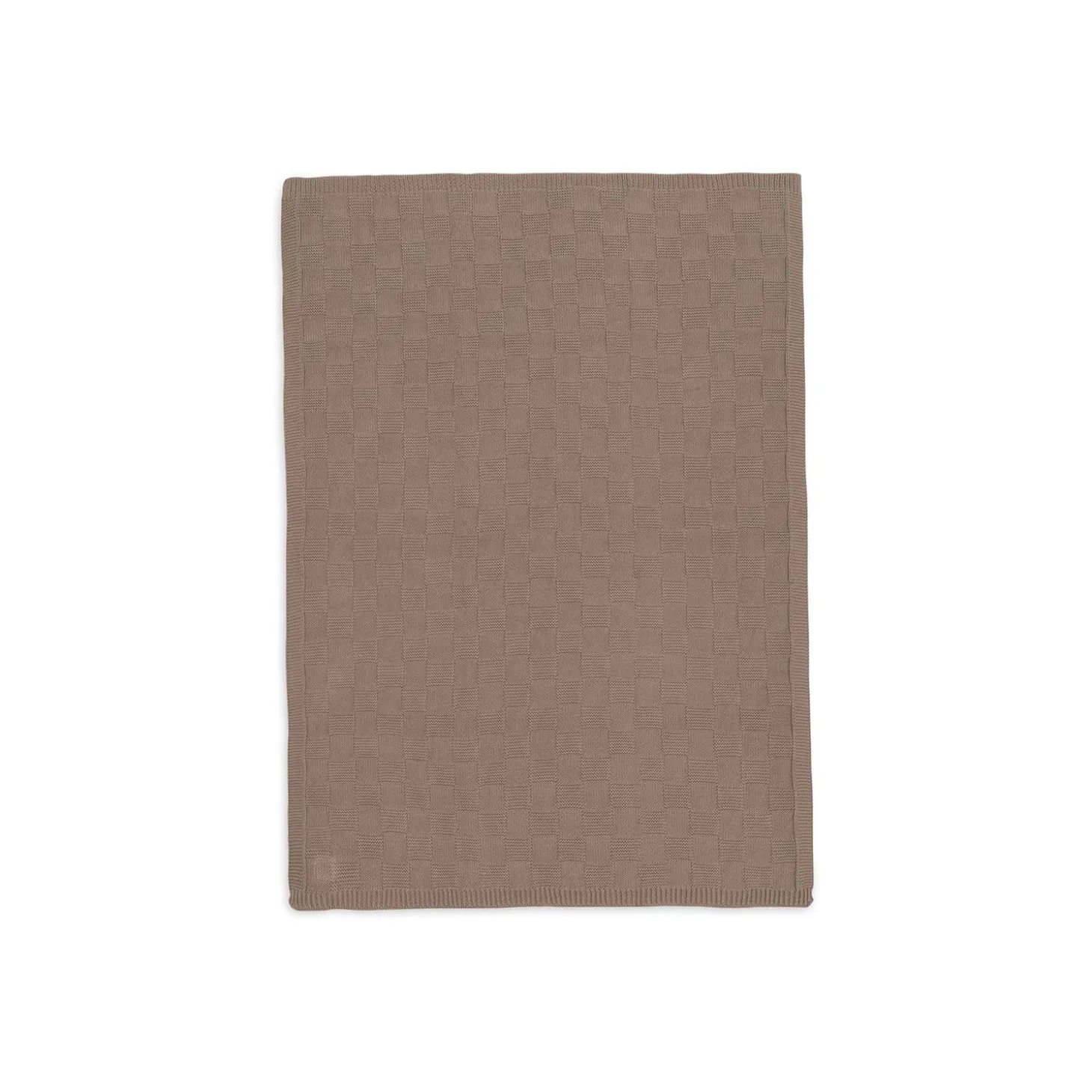 Jollein Couverture Berceau Box Knit Gots Milky Coffee 75x100 cm