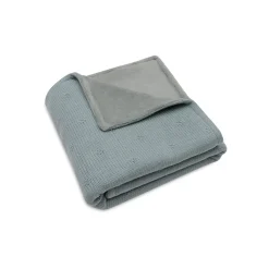 Jollein Couverture Berceau Cosy Knit Velvet Sea Green 75x100 cm