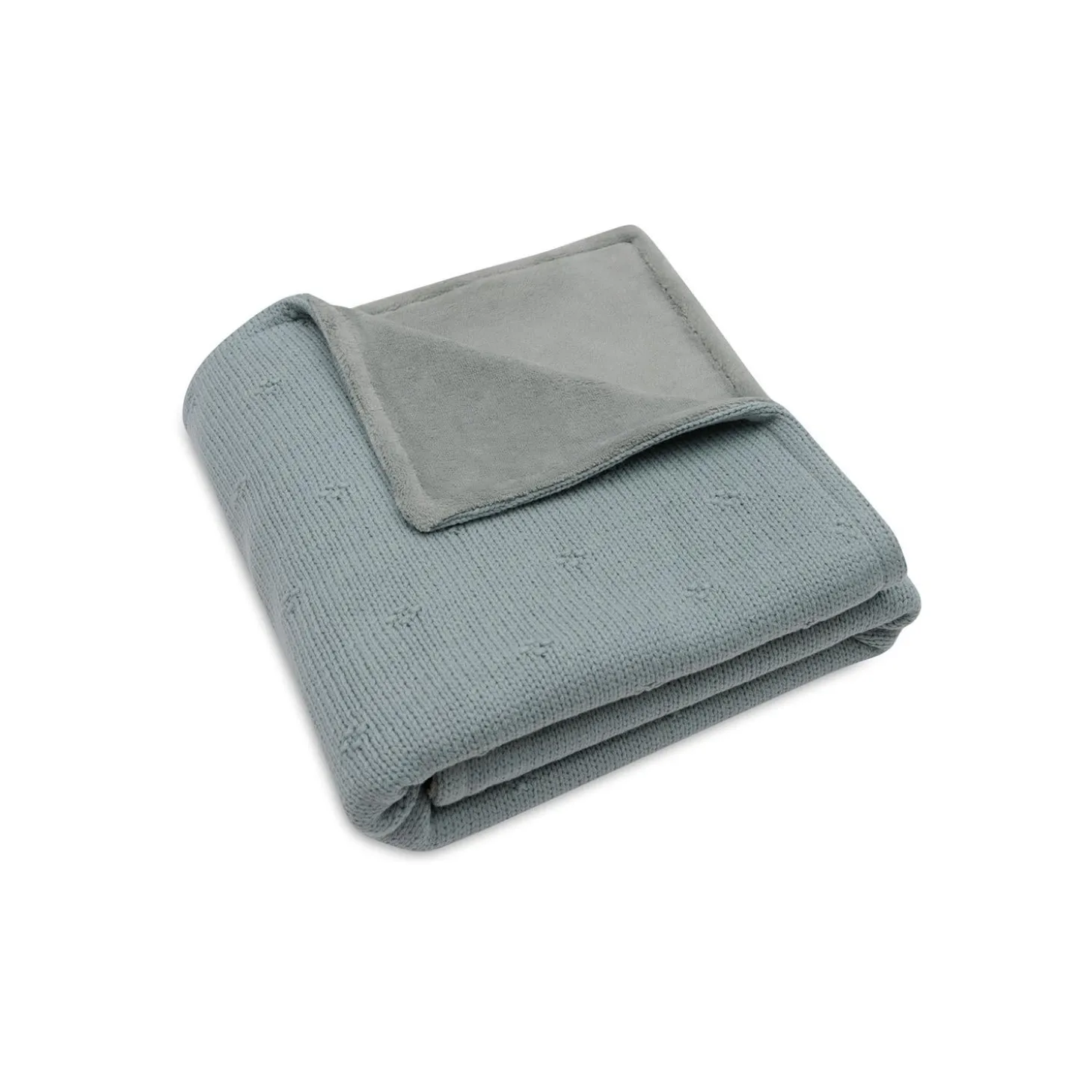 Jollein Couverture Berceau Cosy Knit Velvet Sea Green 75x100 cm
