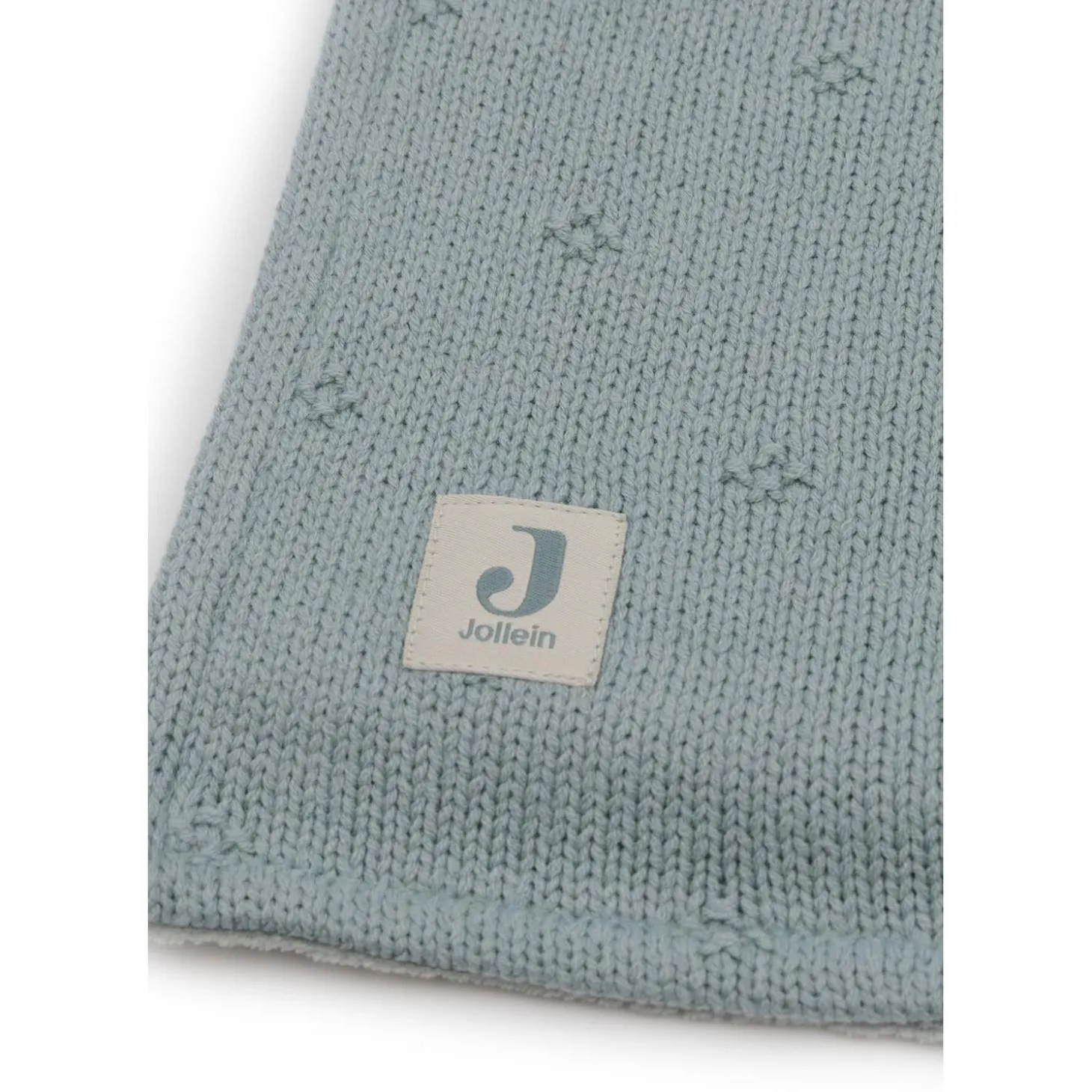 Jollein Couverture Berceau Cosy Knit Velvet Sea Green 75x100 cm