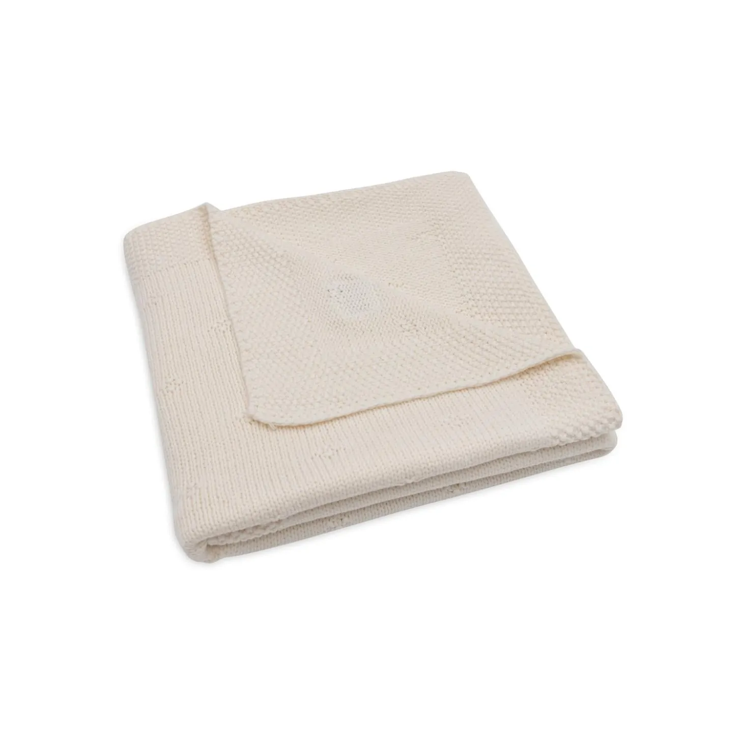 Jollein Couverture Berceau Cosy Knit Ivory 75x100 cm