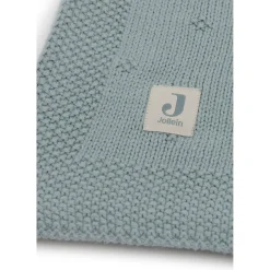 Jollein                    Couverture Berceau Cosy Knit    Sea Green            75x100 cm