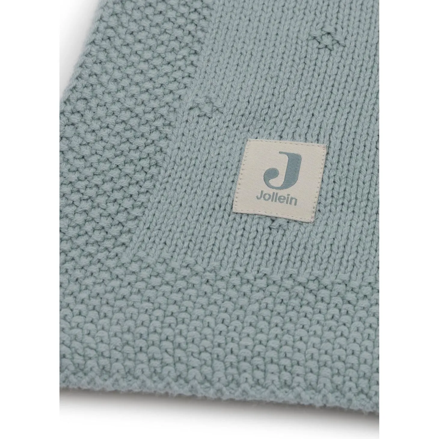 Jollein Couverture Berceau Cosy Knit Sea Green 75x100 cm