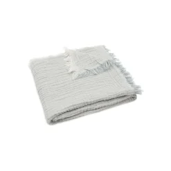 Jollein Couverture Berceau Fringe Stripe Sea Green 75x100 cm