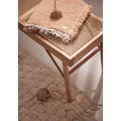 Jollein                    Couverture Berceau Fringe Gots    Moonstone            75x100 cm