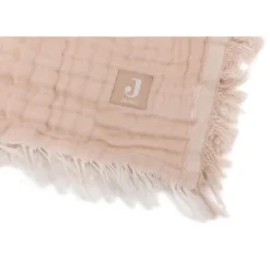 Jollein Couverture Berceau Fringe Gots Moonstone 75x100 cm