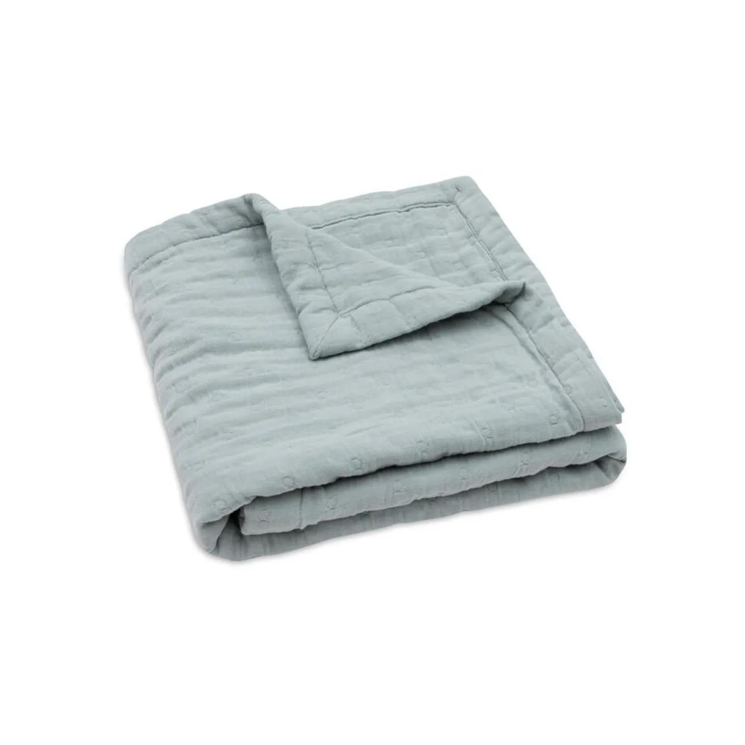 Jollein Couverture Berceau Jacquard GOTS Sea Green 75x100 cm