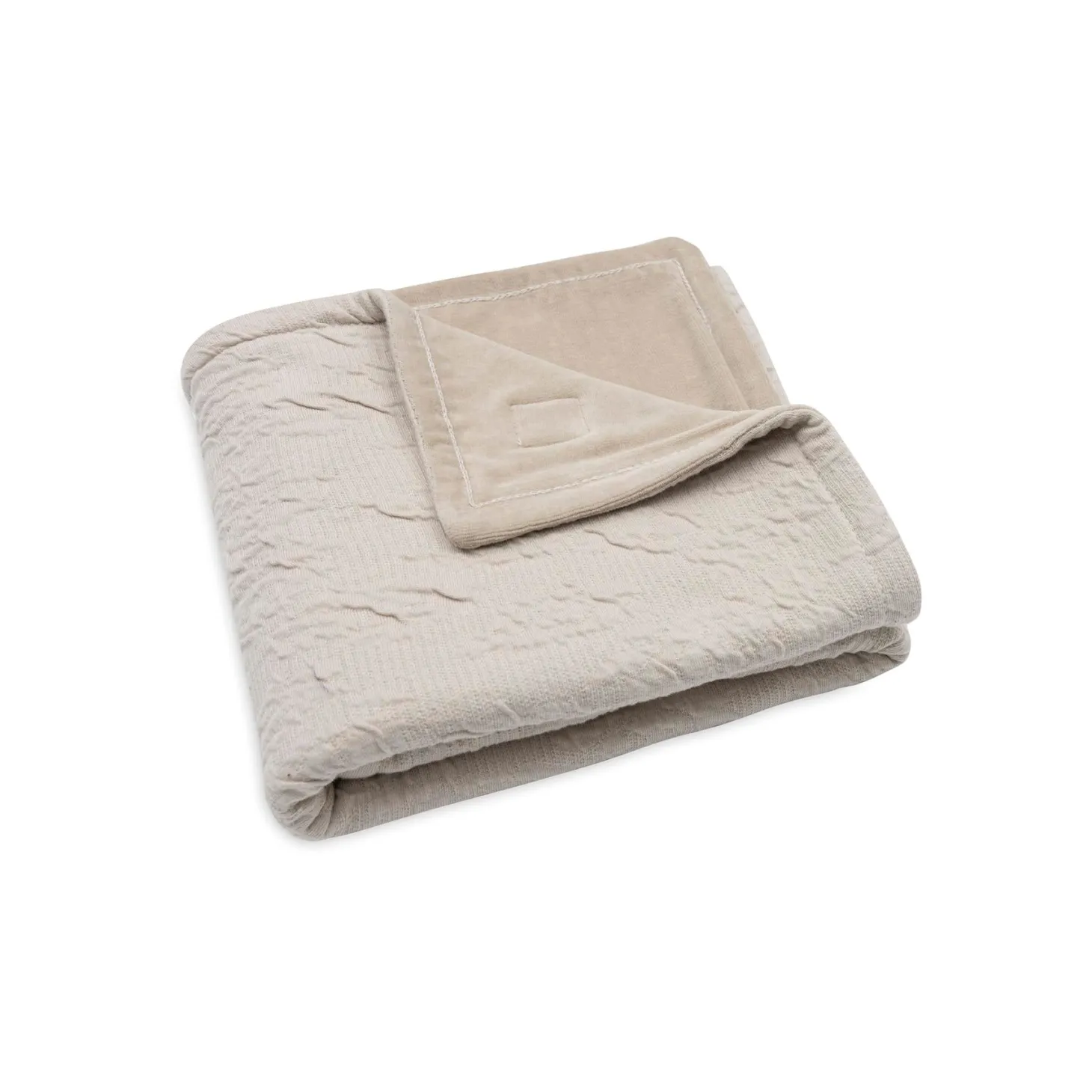 Jollein Couverture Berceau soft waves Nougat 75x100 cm
