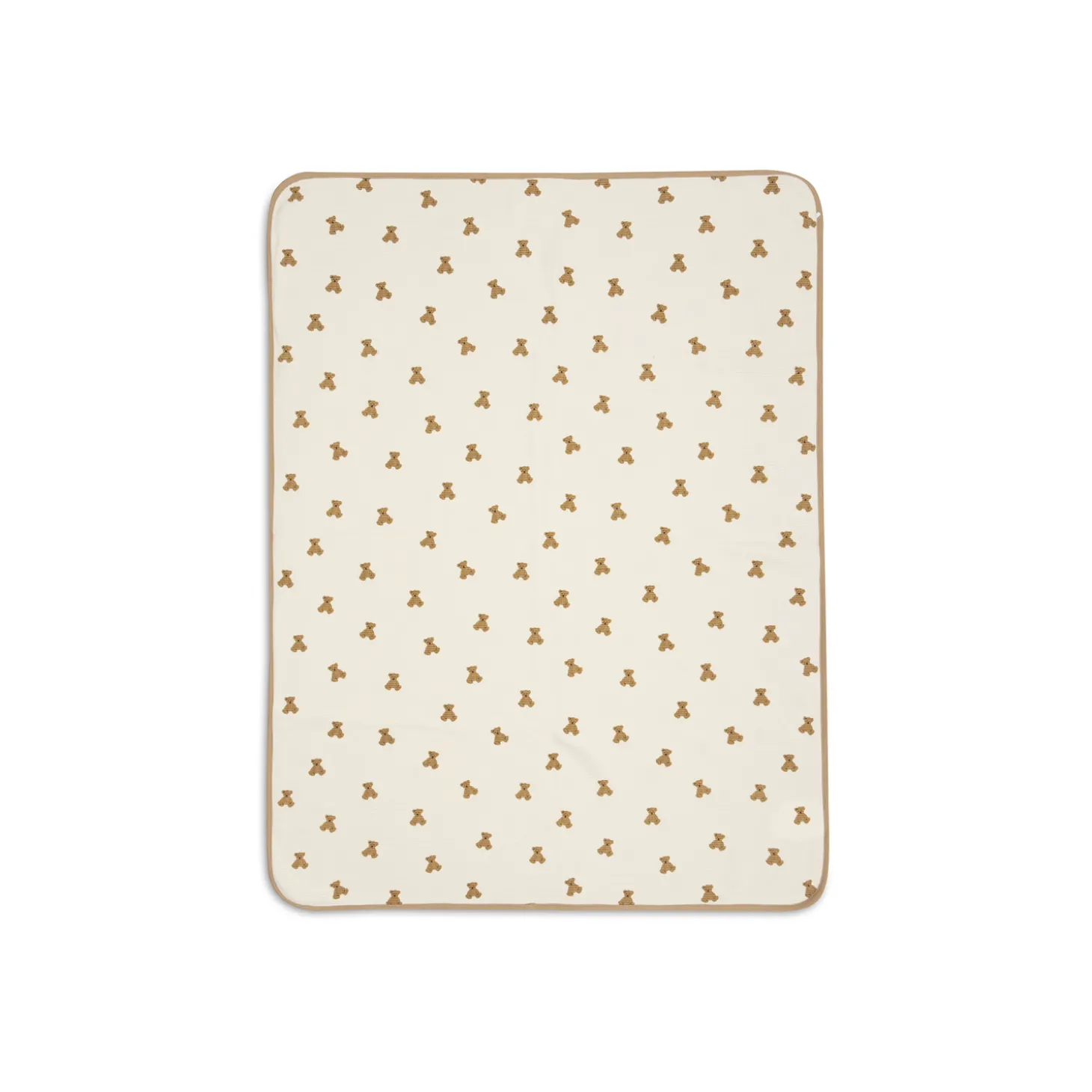 Jollein Couverture Berceau Waffle Mini Teddy Bear Multicolore 75x100 cm