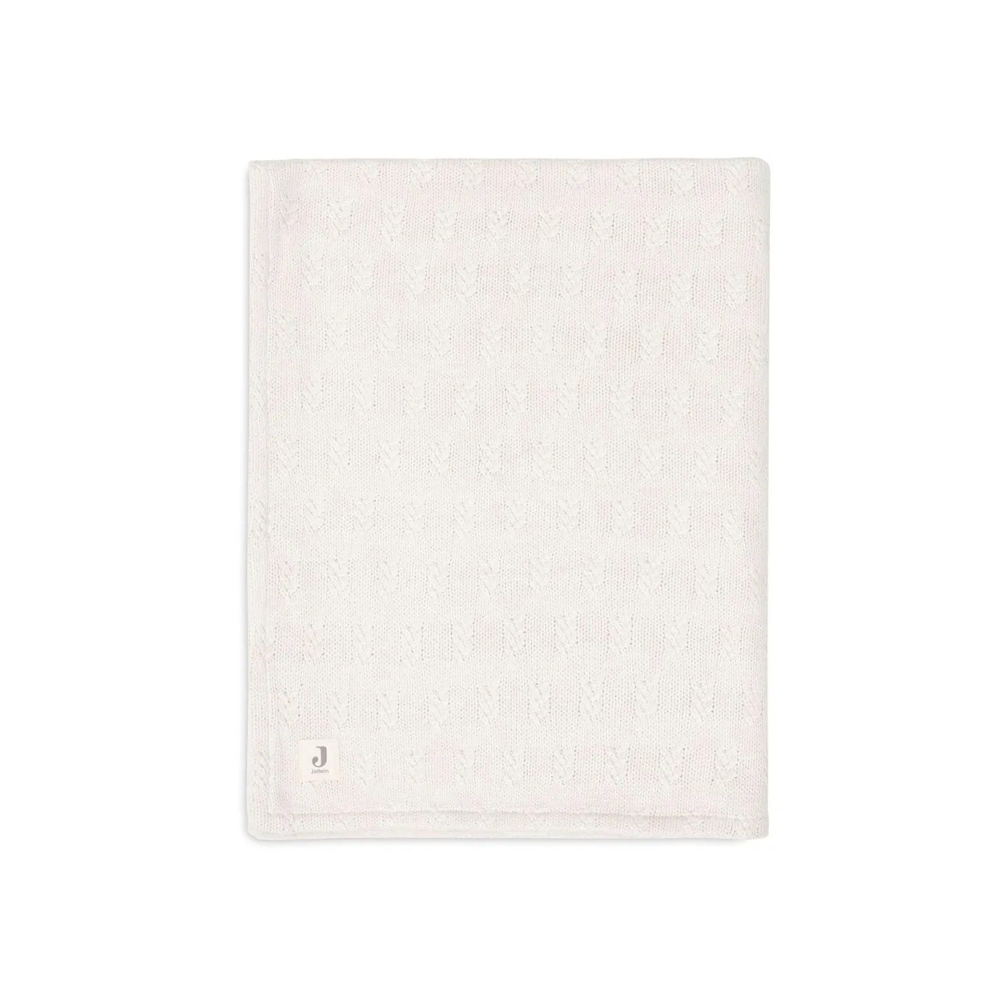 Jollein Couverture grain knit velvet Oatmeal 100x150 cm