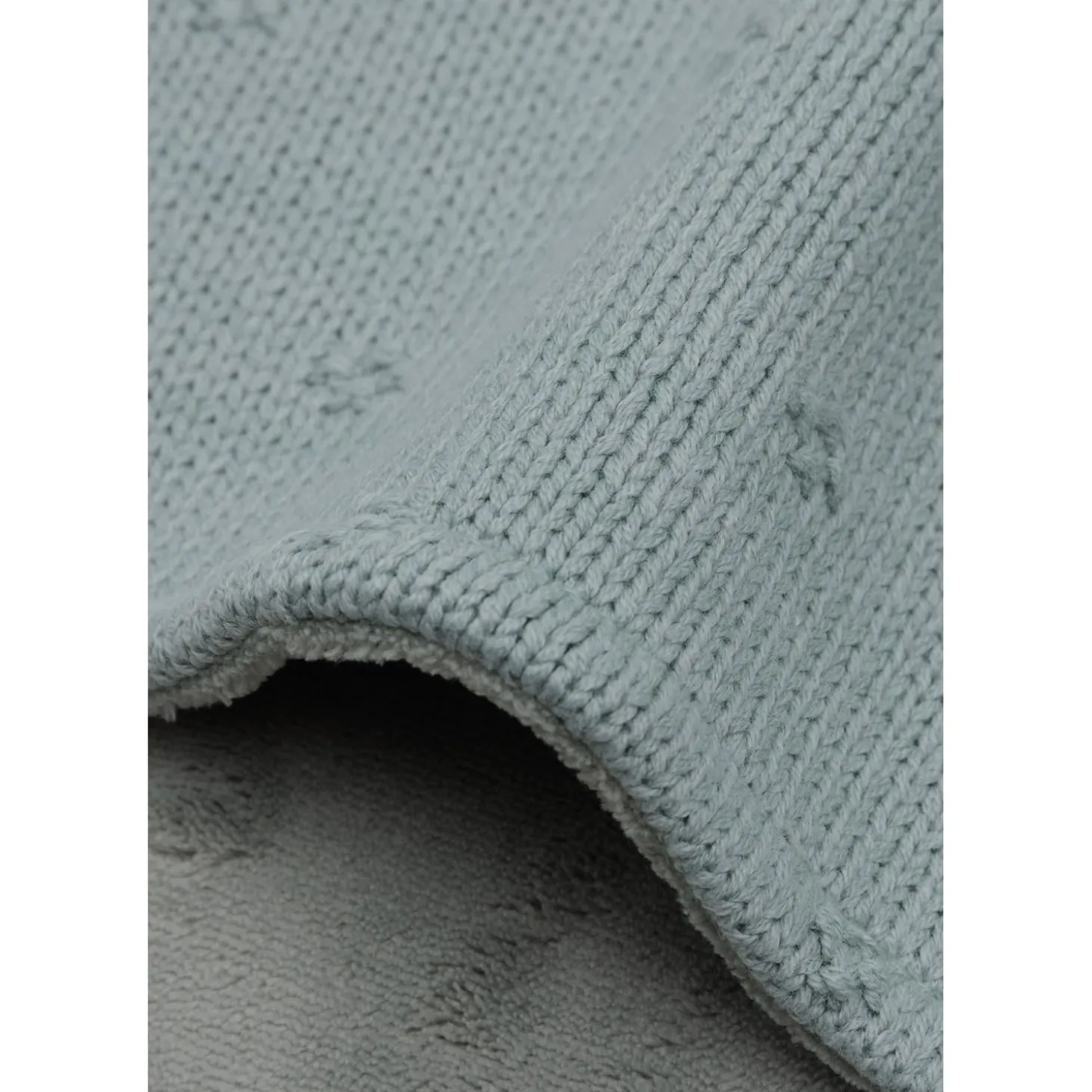 Jollein Couverture Lit Bébé Cosy Knit Velvet Sea Green 100x150 cm