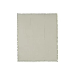 Jollein                    Couverture Lit Bébé Fringe Gots    Olive Green            120x120 cm